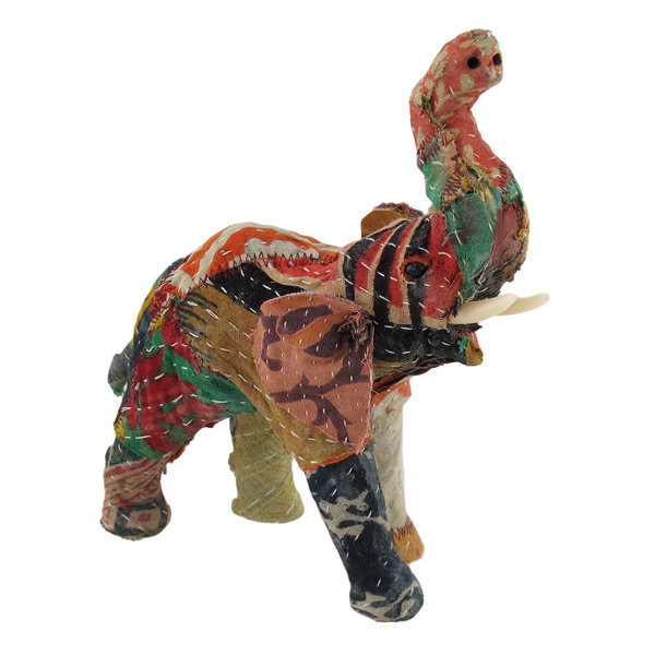 Elephant Figurine Elephant Showpiece Handicraft Papier Mache Elephant Statue 