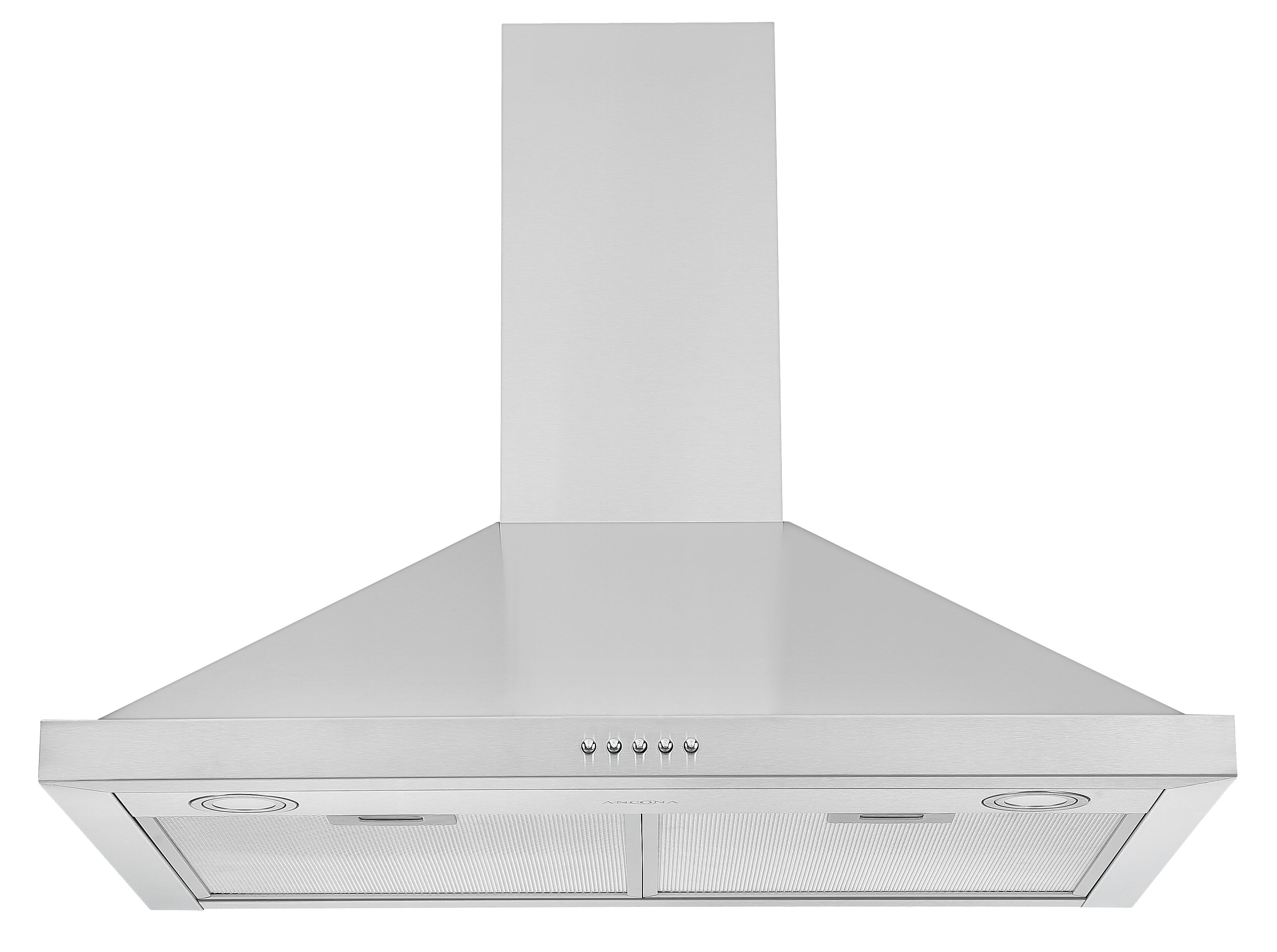 Ancona 30" Convertible WallMounted Pyramid Range Hood in Stainless