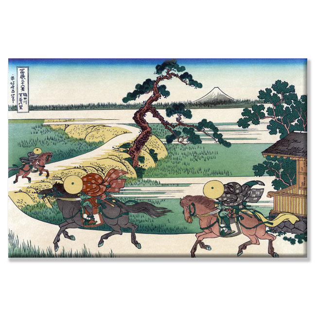 Vault W Artwork Village Of Sekiya At Sumida River By Katsushika Hokusai Graphic Art Wayfair