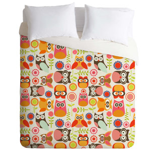 Go to store & view more images East Urban Home Cute Little Owls Duvet Cover Set