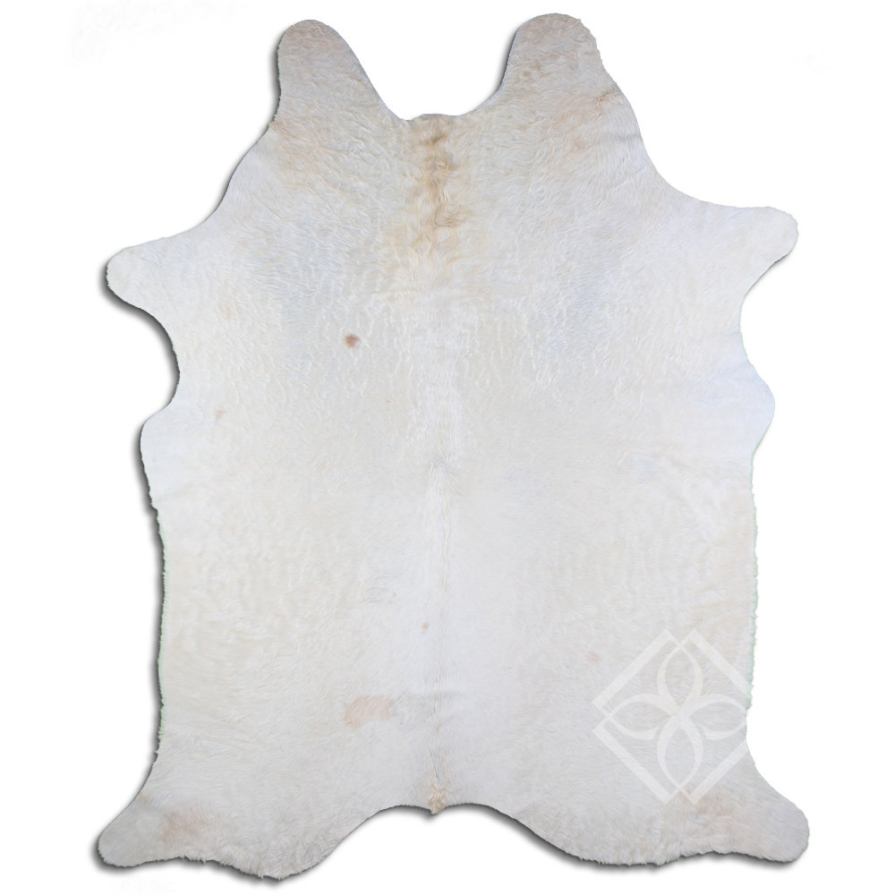 Loon Peak Natural Hair Handmade Cowhide White Area Rug Wayfair