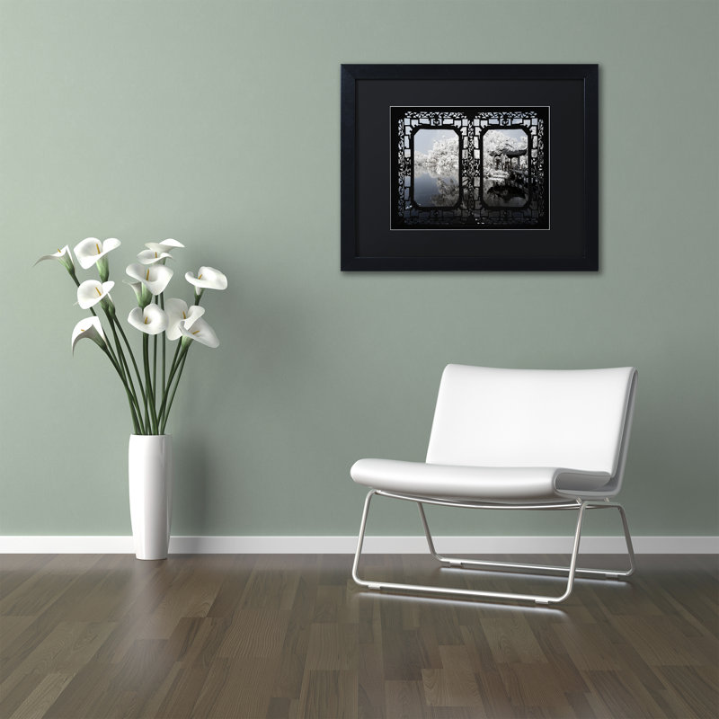 Trademark Art Quiet Lake By Philippe Hugonnard Framed Photographic Print Wayfair