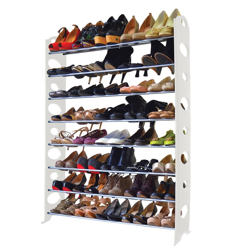 Rebrilliant 40 Pair Stackable Shoe Rack Reviews Wayfair