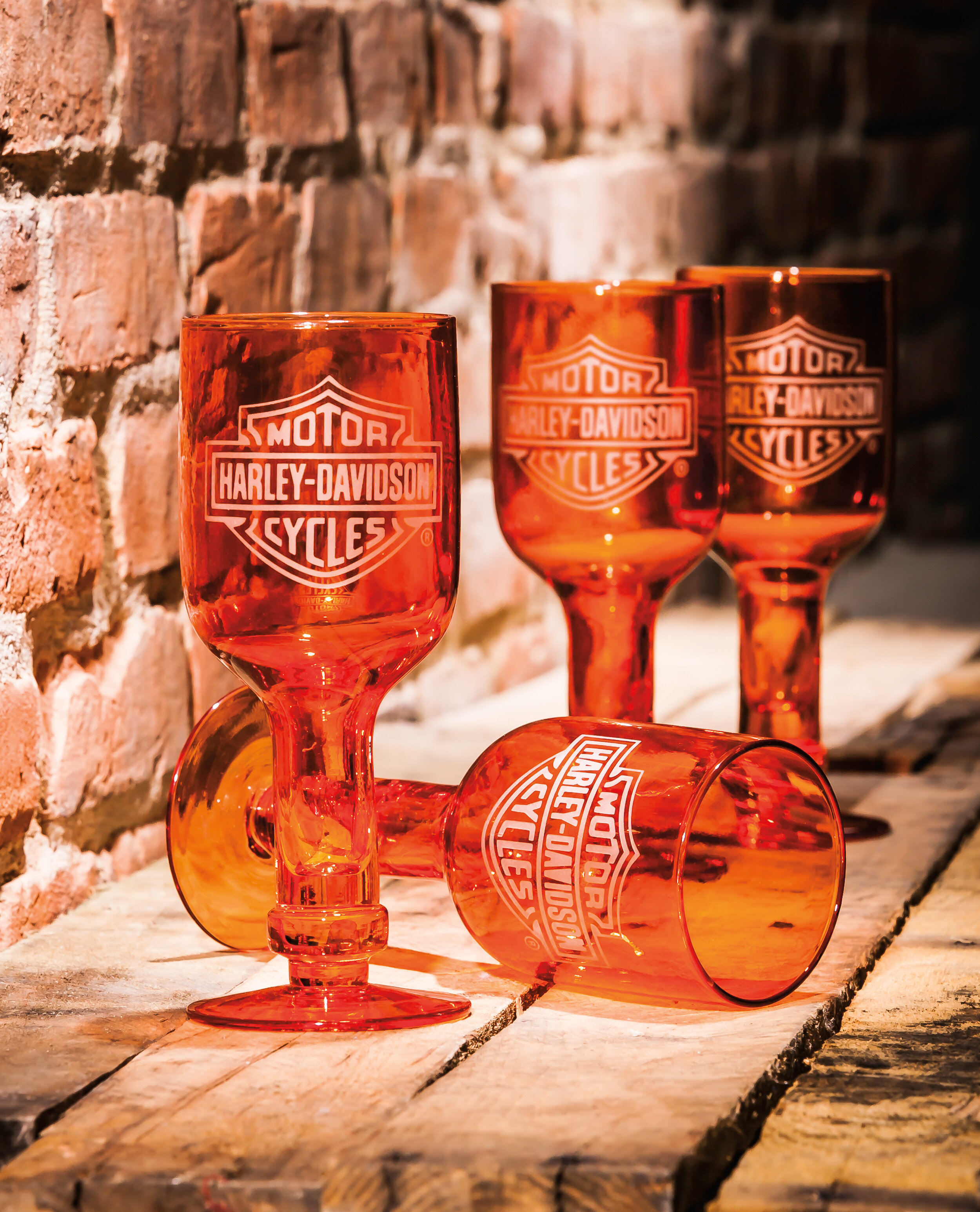 harley davidson drinking glasses