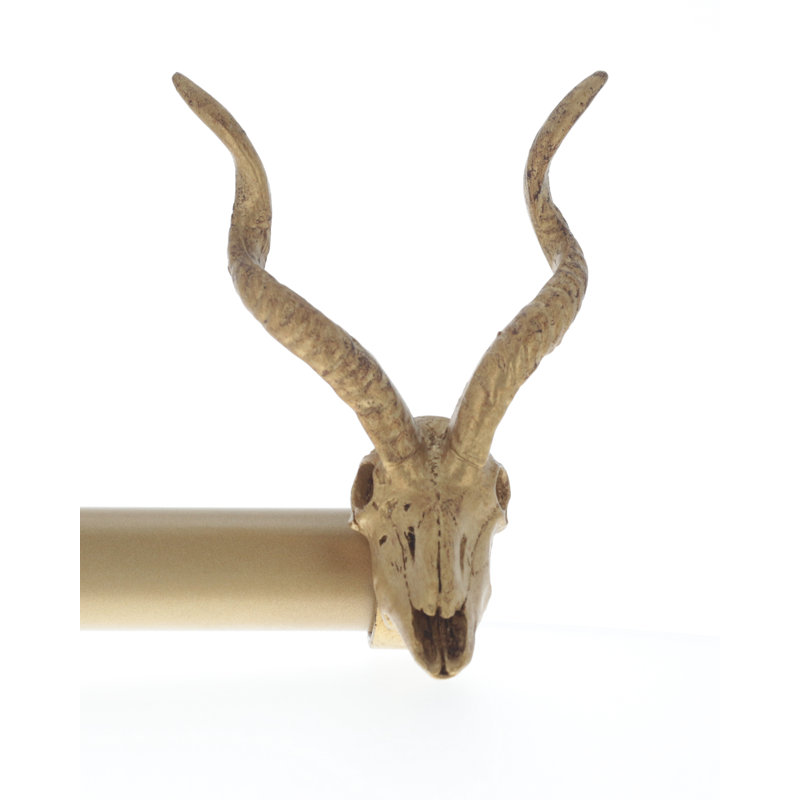 Loon Peak Issleib Addax Skull Drapery Curtain Single Rod Reviews