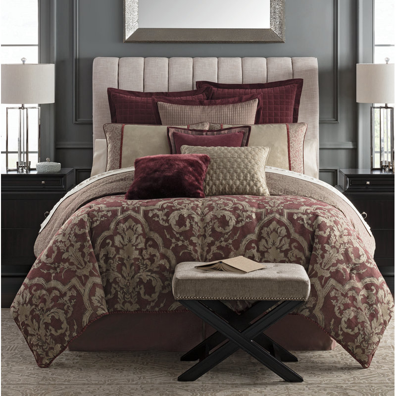 Waterford Bedding Amarah 4 Piece Reversible Comforter Set