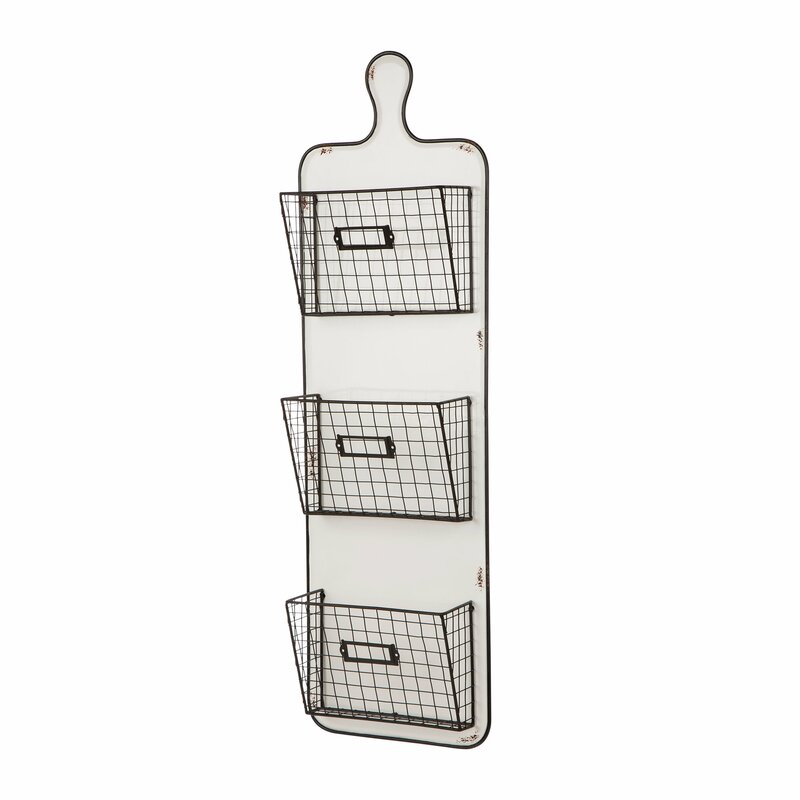 Glitzhome Metal 3-Tier Wall Mail Organizer