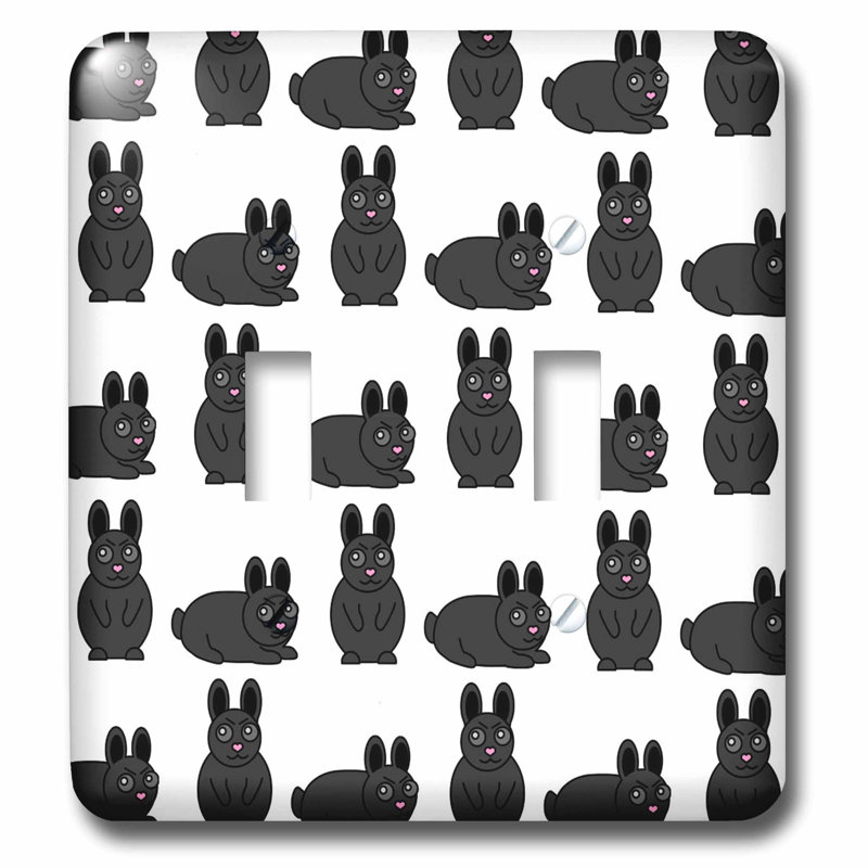FRENCH BULLDOG HOME WALL DECOR DOUBLE LIGHT SWITCH PLATE
