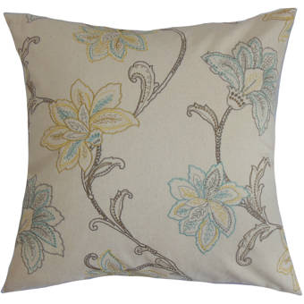 The Pillow Collection Elvy Cotton Throw Pillow Reviews Wayfair