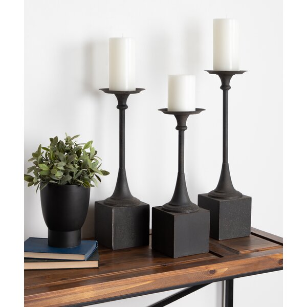 chunky candlestick holders