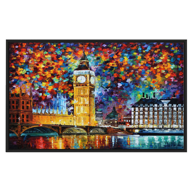 Winston Porter Big Ben London Framed Oil Painting Print On