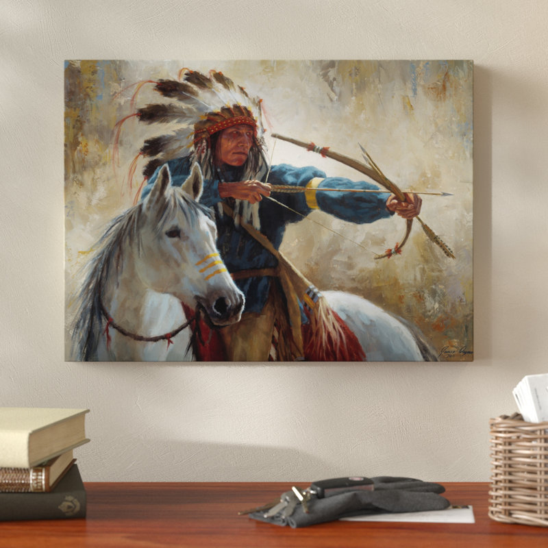 Millwood Pines The Guardian And Horse Acrylic Painting Print On
