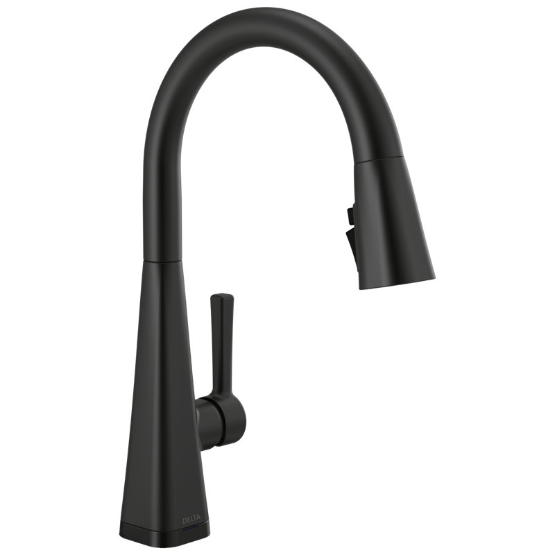 Delta Lenta Pull Down Single Handle Kitchen Faucet With Touch2o Technology Magnatite Docking Diamond Seal Technology And Shield Spray Reviews Wayfair