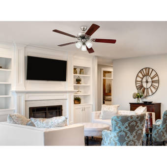 Hunter Fan 52 Sentinel 3 Blade Standard Ceiling Fan With Remote Control And Light Kit Included Reviews Wayfair