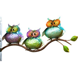 Metal Owl Wall Decor plow & hearth 3 metal owls on branch wall decor & reviews | wayfair Metal Owl Wall Decor plow & hearth 3 metal owls on branch wall decor & reviews | wayfair
