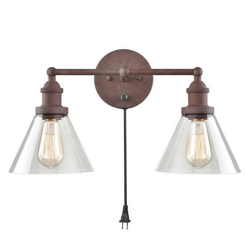 Longs Tides Neymar 2 Light Plug In Armed Wall Sconce Wayfair Light Plug In Armed Wall Sconce