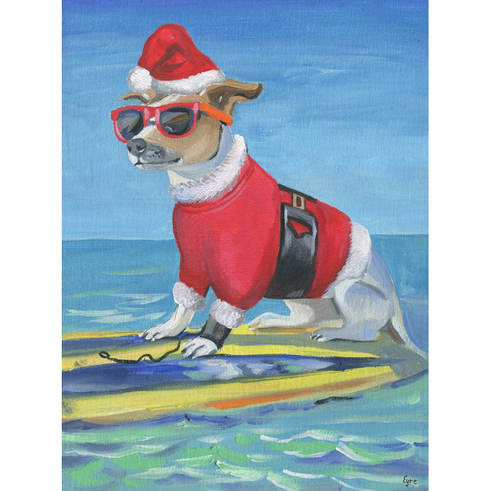 Longshore Tides Santa On The Water Painting Print On Wrapped