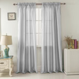 Silk Charcoal Curtains Wayfair