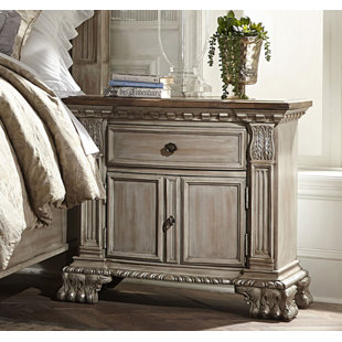 Lanford Spacious Wooden 1 Drawer Nightstand by One Allium Way