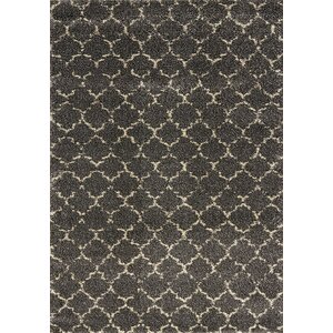 Lapeer Gray Scroll Area Rug