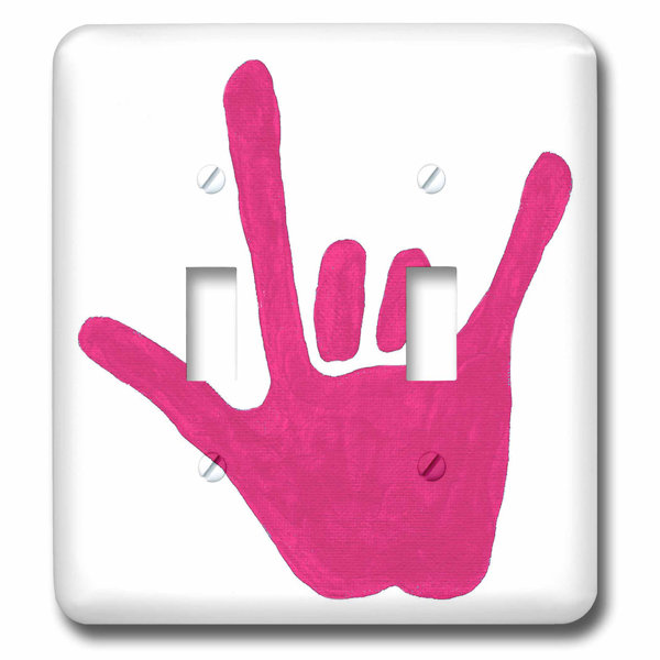 3drose Love Sign Language 2 Gang Toggle Light Switch Wall Plate Wayfair