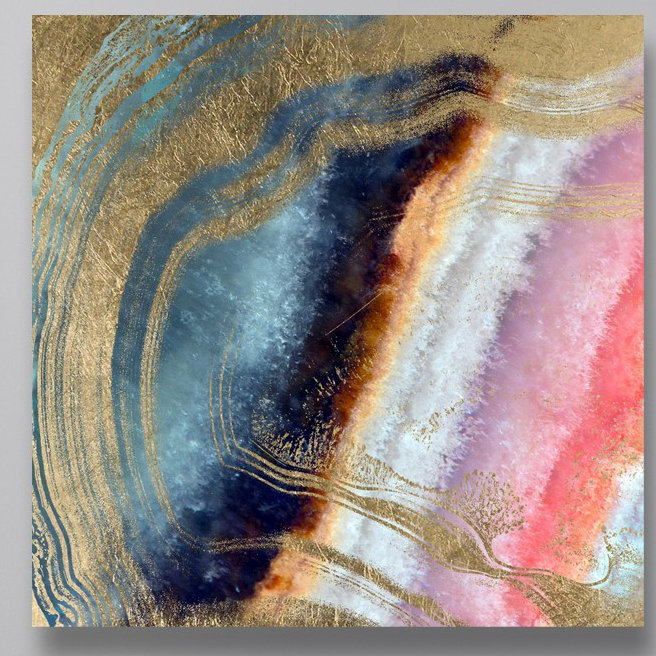 Willa Arlo Interiors Abstract Marianna Geode Crystals Picture Frame Graphic Art Print On Canvas Reviews Wayfair