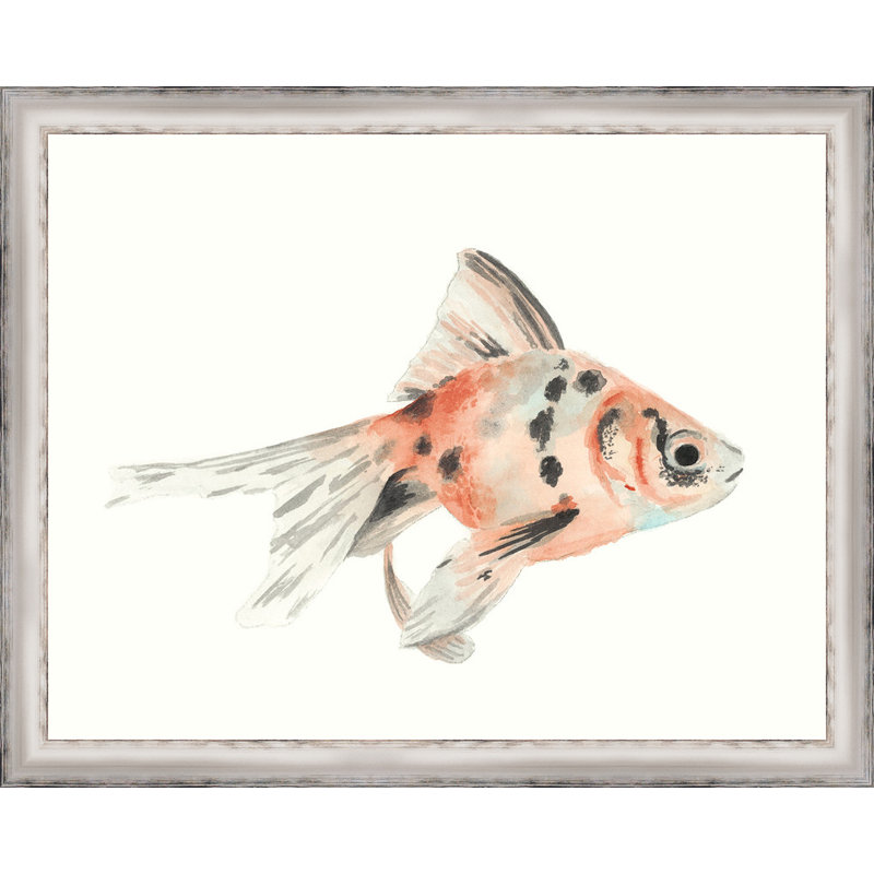 Ashton Wall Decor Llc Watercolor Tropical Fish I Framed Painting