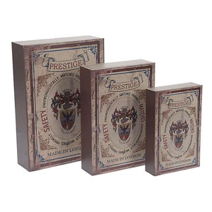 3-tlg. Bücherbox-Set von Inart