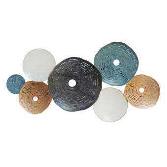Wrought Studio Round Metal Disc Wall Decor Wayfair