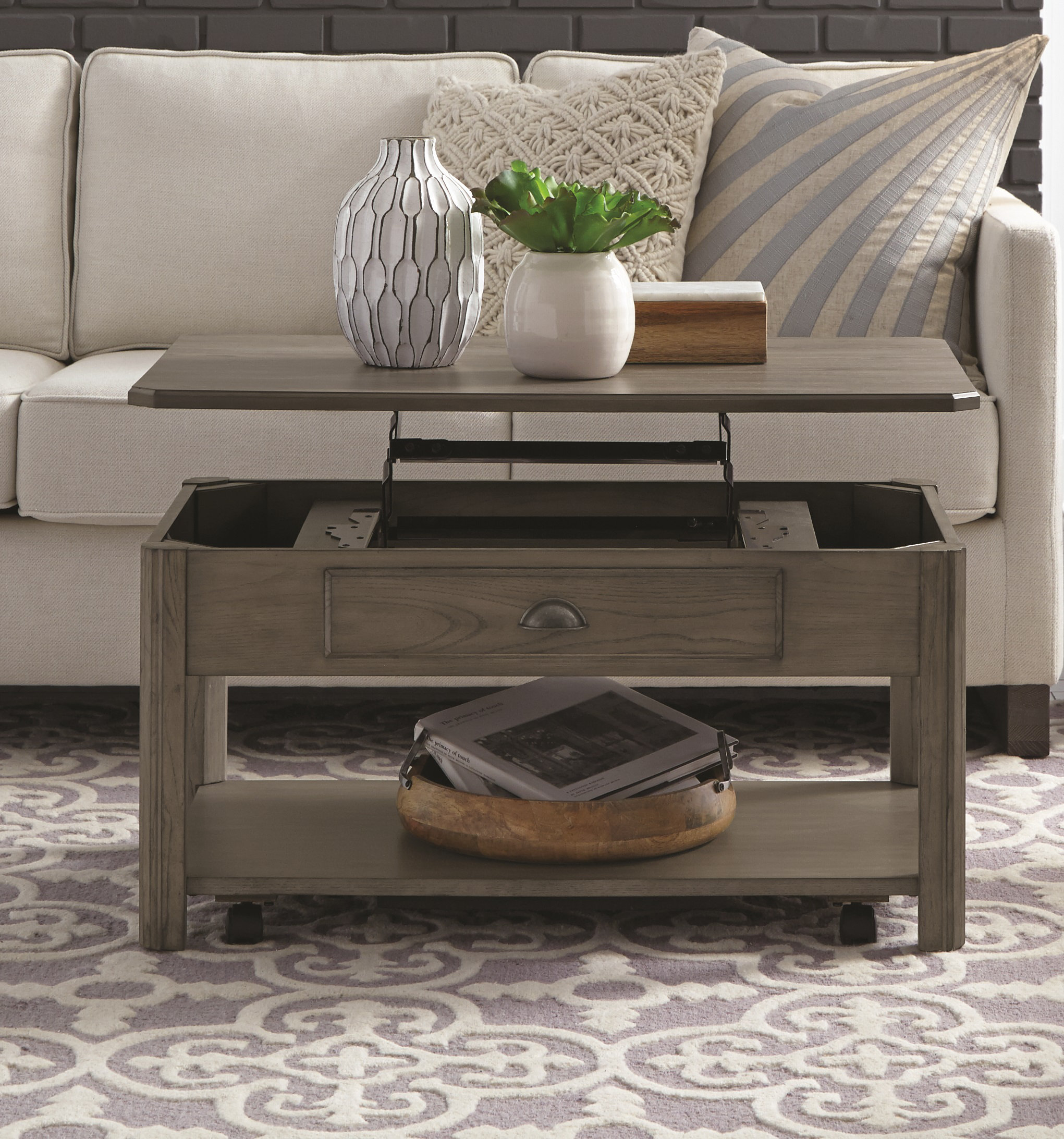 Darby Home Co Fernville Lift Top Coffee Table With Storage Reviews Wayfair