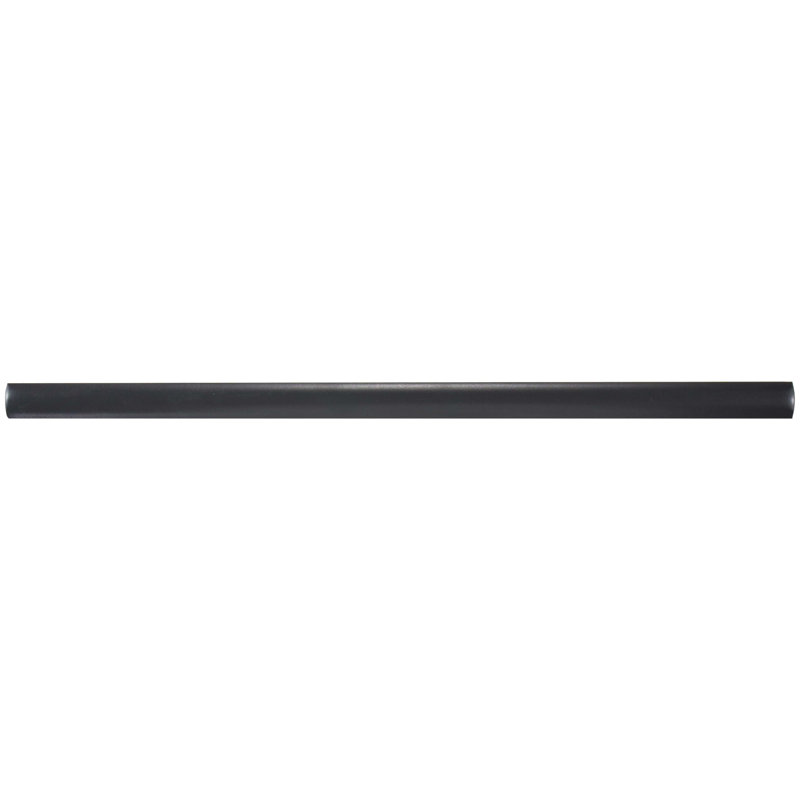 Elitetile Tivoli 12 X 0 5 Ceramic Bullnose Tile Trim In Matte Tivoli 12 X 0 5 Ceramic Bullnose Tile Trim In Matte Black