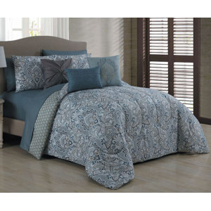 Finleyville 10 Piece Reversible Bed in a Bag Set