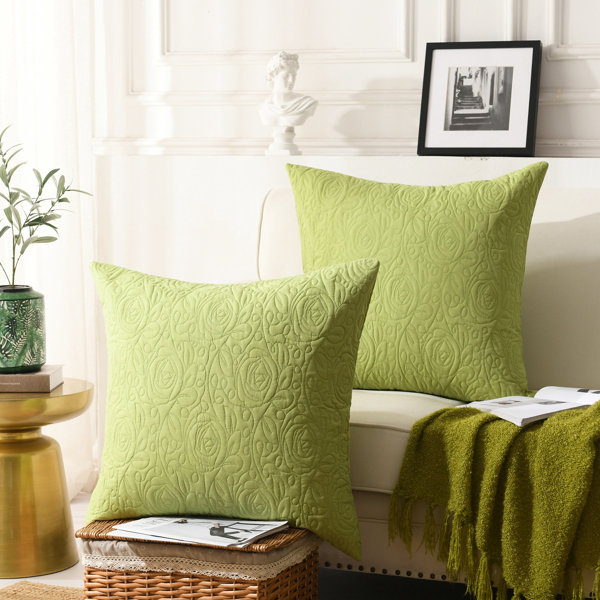 dark green lumbar pillow