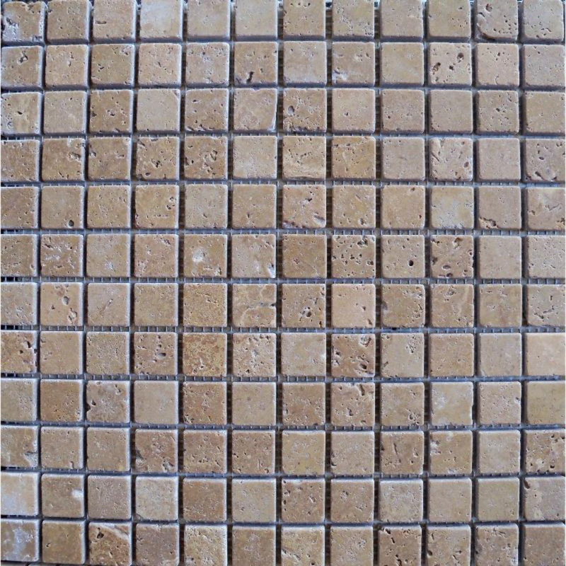 Tile Mosaic Depot 1 X 1 Travertine Grid Mosaic Wall Floor Tile Wayfair