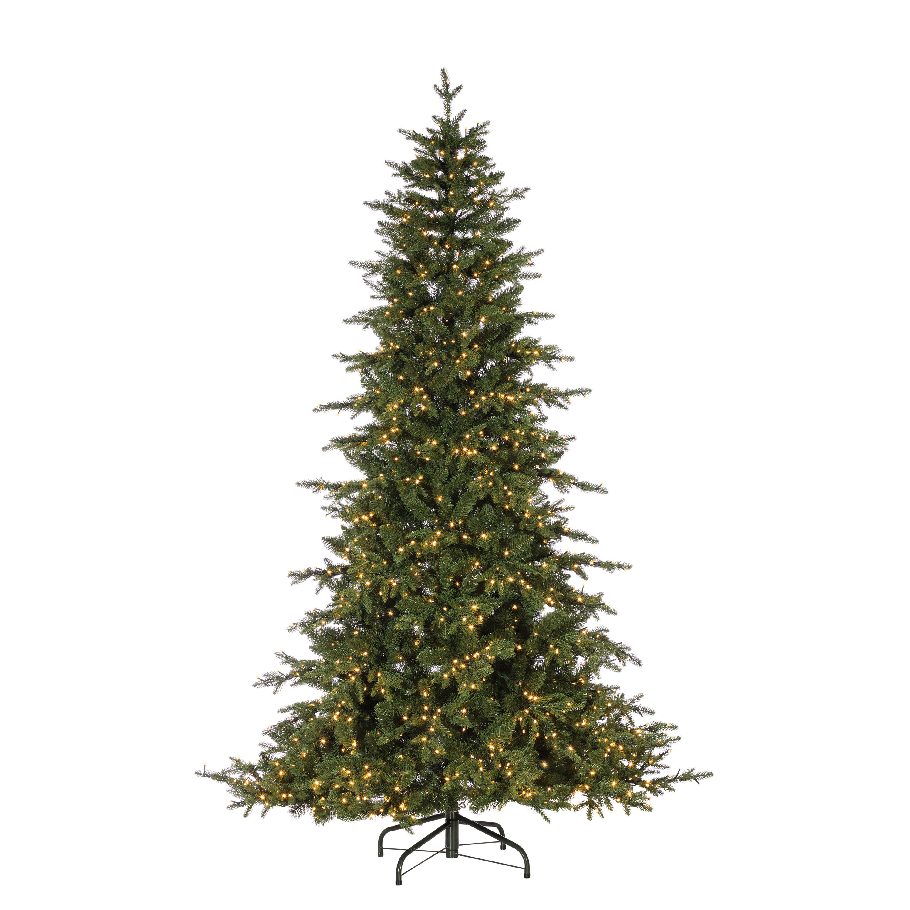 The Holiday Aisle Led Natural Cut Seville Green Pine Artificial The Holiday Aisle Led Natural Cut Seville Green Pine Artificial Christmas Tree With Clear White Lights Stand Wayfair