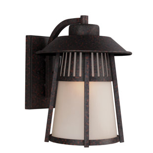 Go to store & view more images Burkettsville 1-Light Outdoor Wall Lantern by Darby Home Co