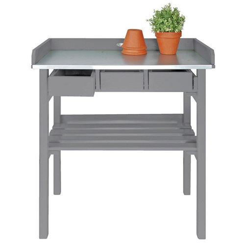 Potting Bench Dakota Fields Colour: Grey