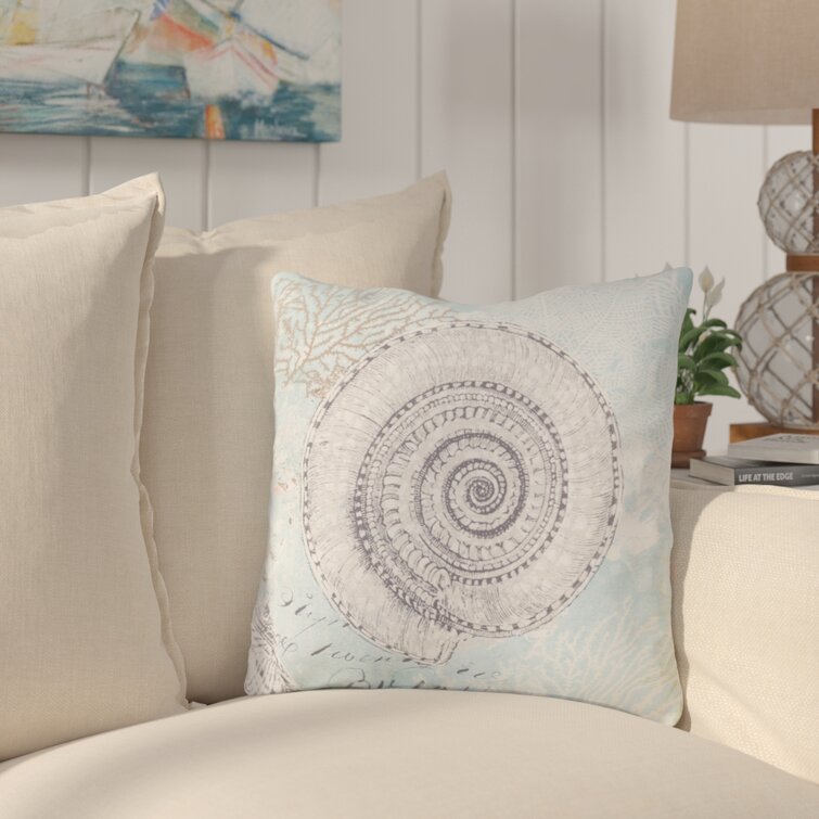 Ocean Pillow Sham Sealife Sea Shells Sand Printed Pillowcase 26 x 20 Inches 