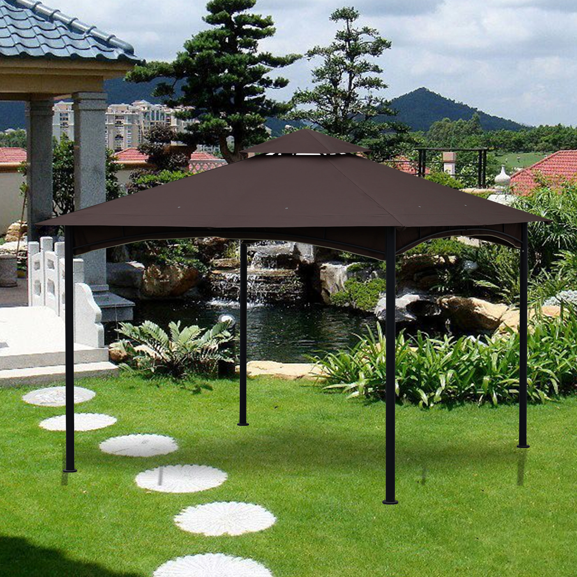 WEDOHOME 11X11 Ft Outdoor Patio Square 