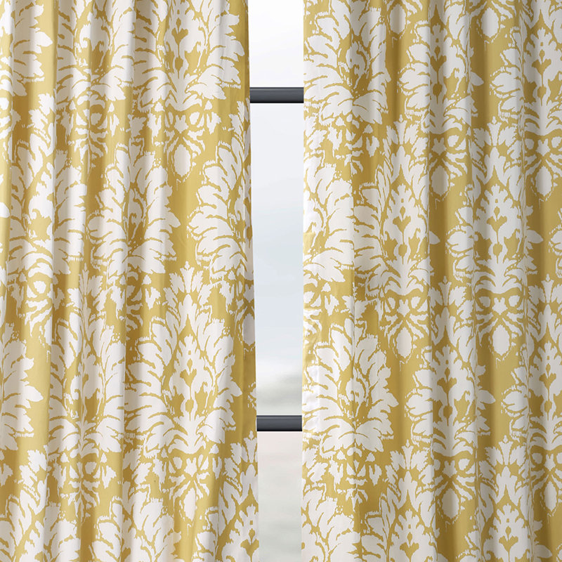 Three Posts Haines 100 Cotton Floral Room Darkening Rod Pocket