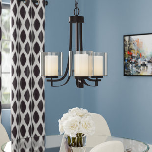 Go to store & view more images Demby 3-Light Shaded Shaded Chandelier by Ebern Designs