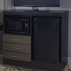 Deco Combination Mini Refrigerator and Microwave Accent Chest