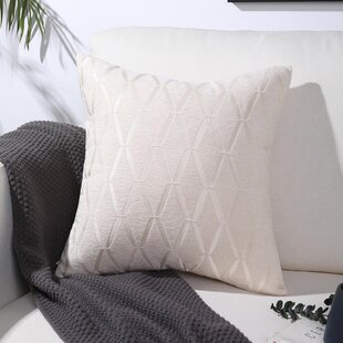 Square Decorative Throw Pillows Cushion Covers Cotton Linen Modern Geometry Print Home Pillowcases 18 X 18 Inch 1 Pack 
