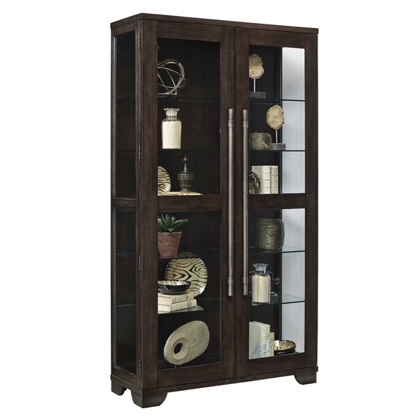 Darby Home Co Quakertown Lighted Curio Cabinet Reviews Wayfair