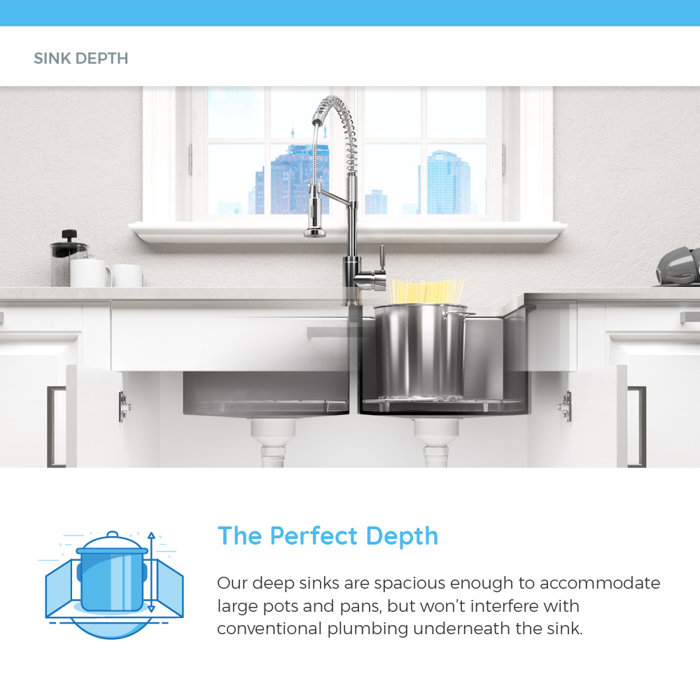Mrdirect Mr Direct Stainless Steel 28 13 X 17 88 Undermount