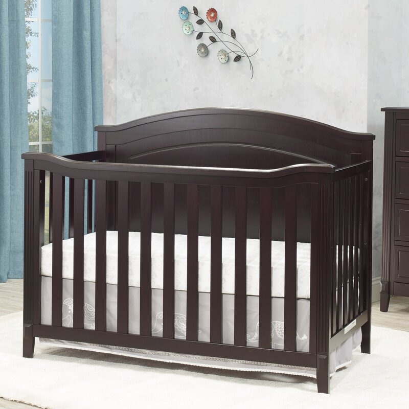 sorelle 4 in 1 convertible crib espresso