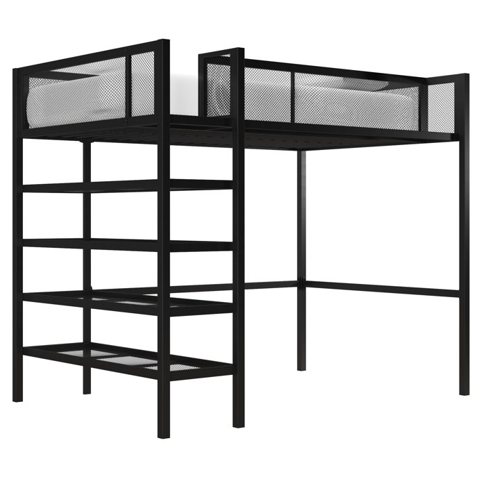 Debbi Twin Loft Bed With Bookcase Debbi Twin Loft Bed With Bookcase