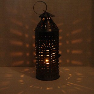 antique punched tin lantern