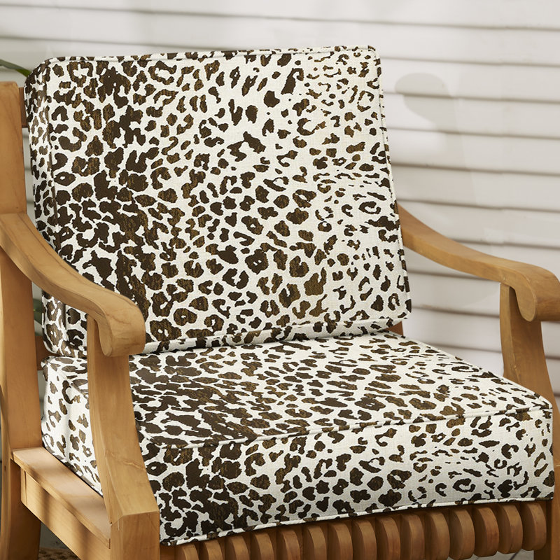 leopard print deck chair