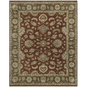 Grant Red Hand-Knotted Area Rug